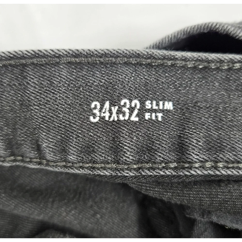 Banana Republic Travel Jeans Mens 34x32 Actual‎ 30 Inseam Slim Fit Black Stretch